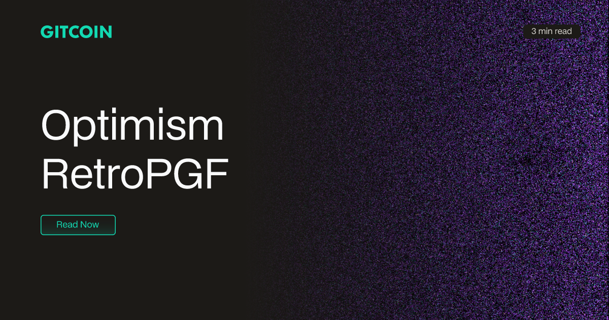 Optimism RetroPGF | Gitcoin